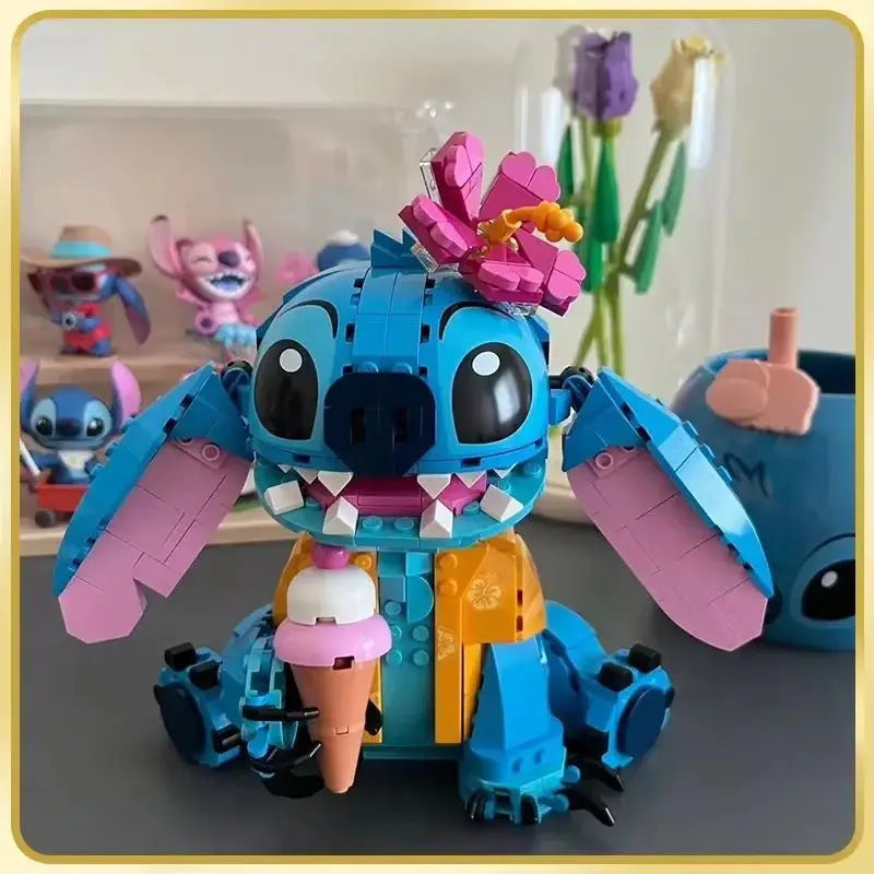 Night Fury Stitch Angel Assembly Model Kit Action Figure Desktop Ornament Doll Boys' Puzzle Toys Festival Gift Collectible
